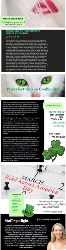 Beaty March Newsletter