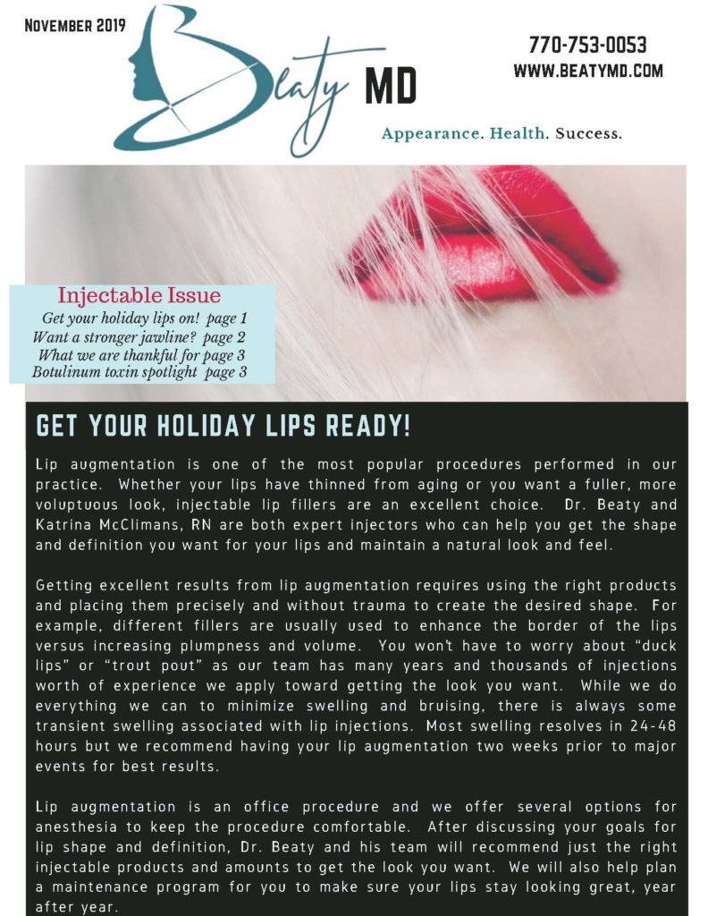 November newsletter Page 1