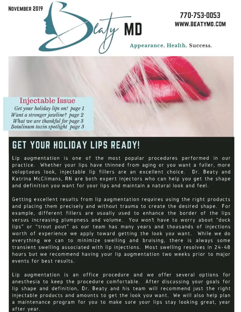 November newsletter Page 1