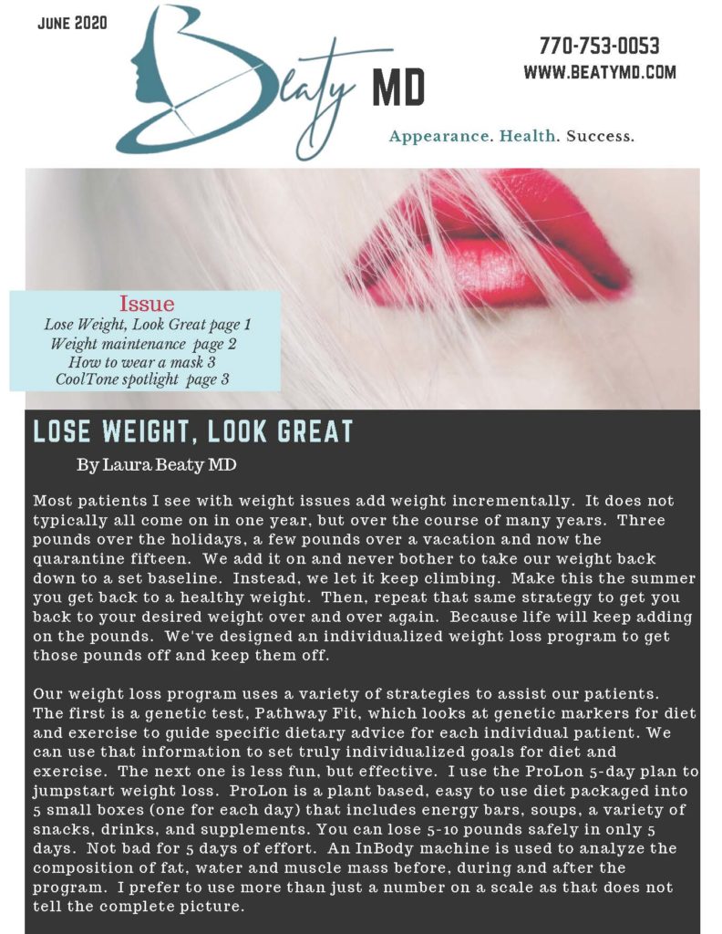 Beaty June Newsletter Page 1