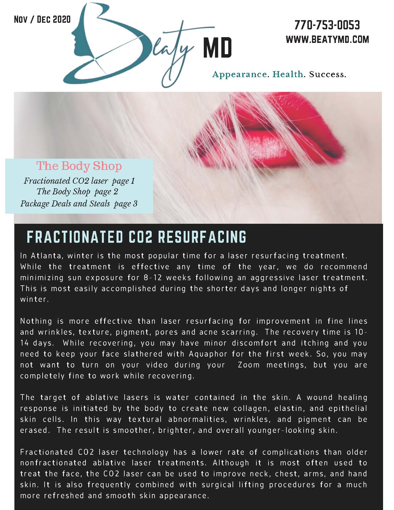 Beaty Newsletter Page 1