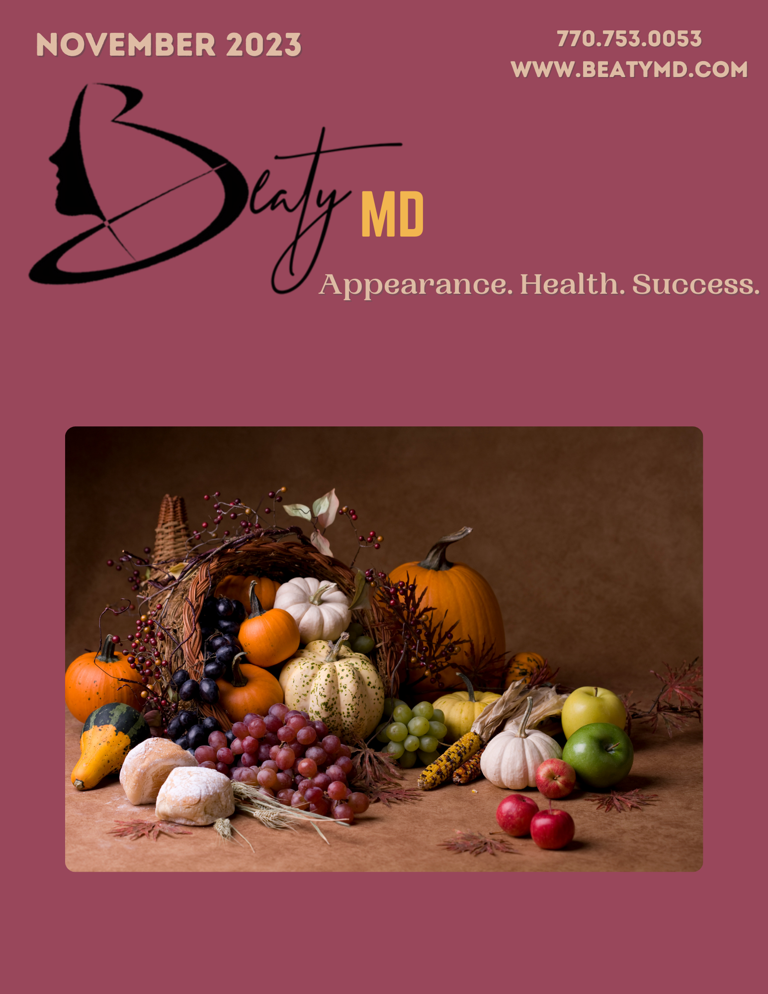 November 2023 Beaty Facial Plastic Surgery BFPS newsletter